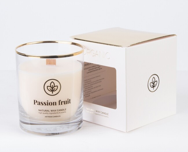 świeca zapachowa, A&C Organic, Passion Fruit, wym.10x8cm