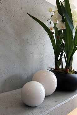 kula dekoracyjna fiberglass White śr.40cm