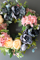 Caryca Katarzyna Kolory, efektowny wianek na drzwi, śr.43cm 