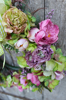 kwiatowy wianek na drzwi Makutra, śr.40cm 