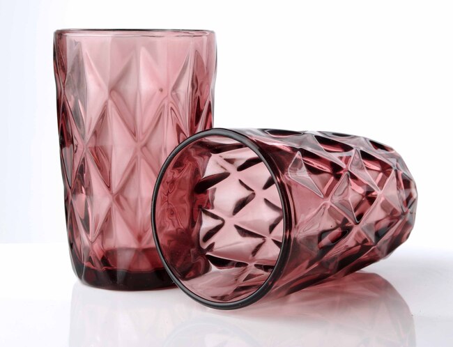 OD RĘKI Allure Rosa, szklanka 350ml, kpl.6szt