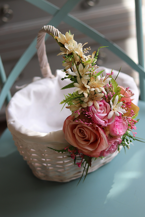 Trulla Creme 2, uroczy koszyczek wielkanocny, wys.32cm 