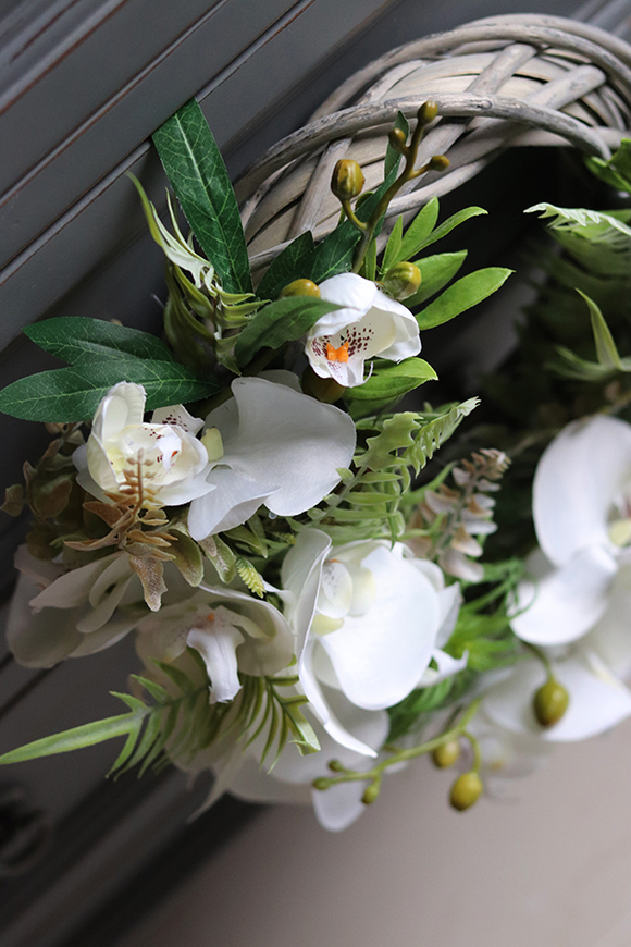 egzotyczny wianek Orchidea Kamoa 2, śr.35cm