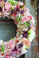 Editta Big, bogaty dekoracyjny wianek, śr.48cm