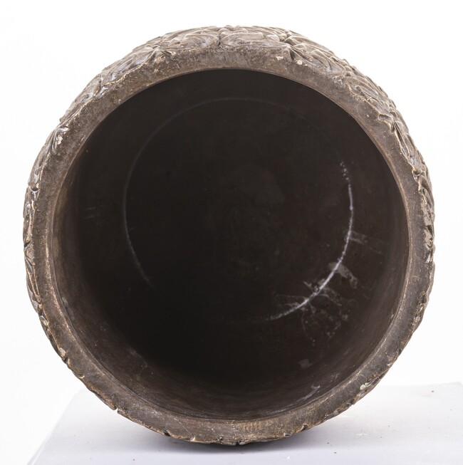 dekoracyjna złota osłonka / doniczka, Dominium, wym.17x17cm