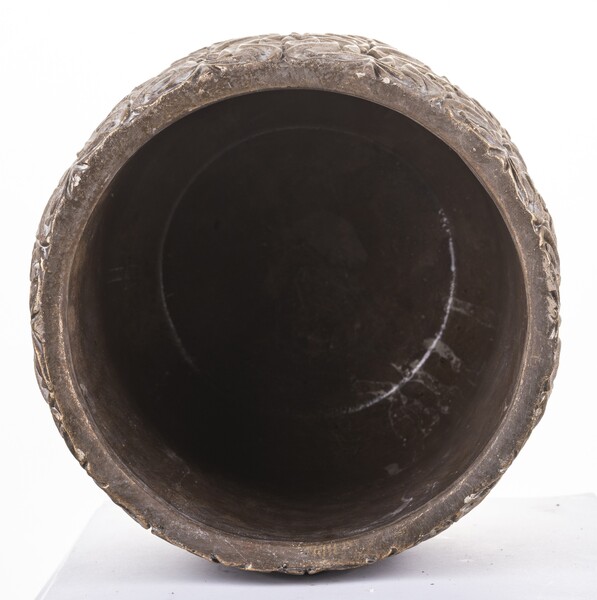 dekoracyjna złota osłonka / doniczka, Dominium, wym.17x17cm