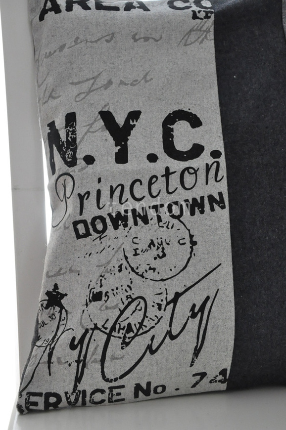 wełniana poszewka dekoracyjna N.Y.C.,wym.42x42cm