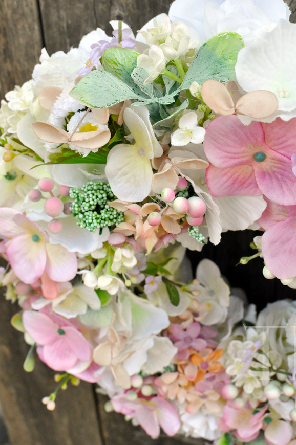 dekoracyjny wianek Pastelowy, śr.31cm