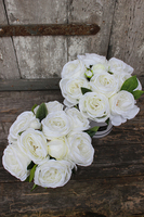 kompozycja kwiatowa / bukiet Flowerbox biała peonia 3, wys.27cm