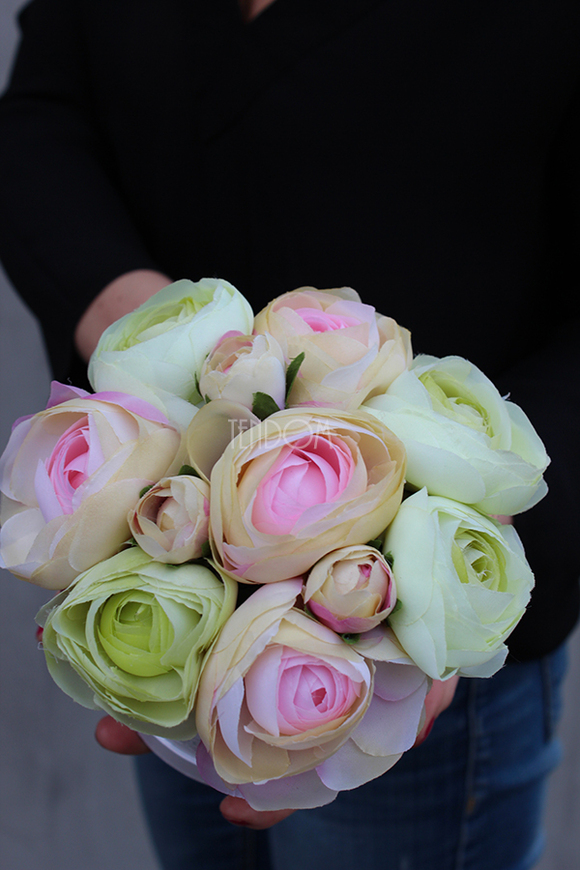 kompozycja kwiatowa / bukiet Flowerbox Lucca, wys.18cm