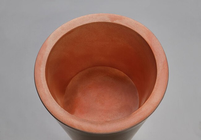 Della donica terakota z wewnętrzną półką 49x90cm