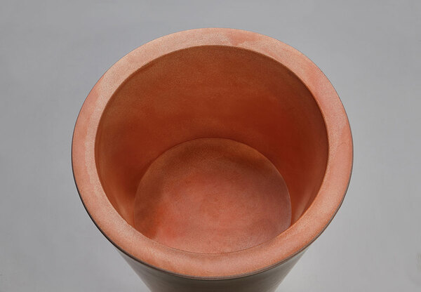 Della donica terakota z wewnętrzną półką 49x90cm