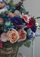 ekskluzywny barwny kosz Kleopatra, wys.70cm, śr.70cm 