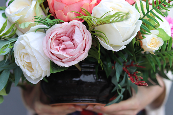 Herrano, kompozycja nagrobna w naczyniu, wys.41cm