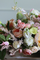 Derina, kompozycja kwiatowa glamour, wym.26x70cm