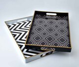 Dekoradore Geometria 2, taca melaminowa, wym.40x25.6x3.5cm