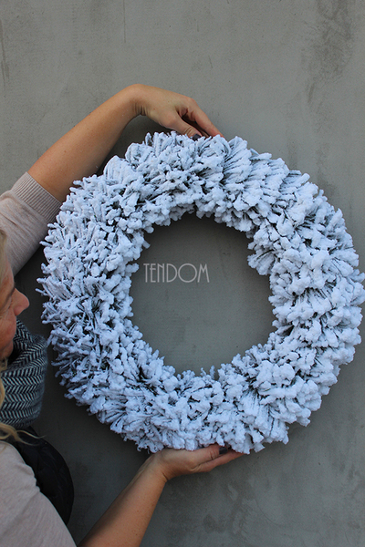 bożonarodzeniowy wianek / stroik Mroźny, śr.30cm