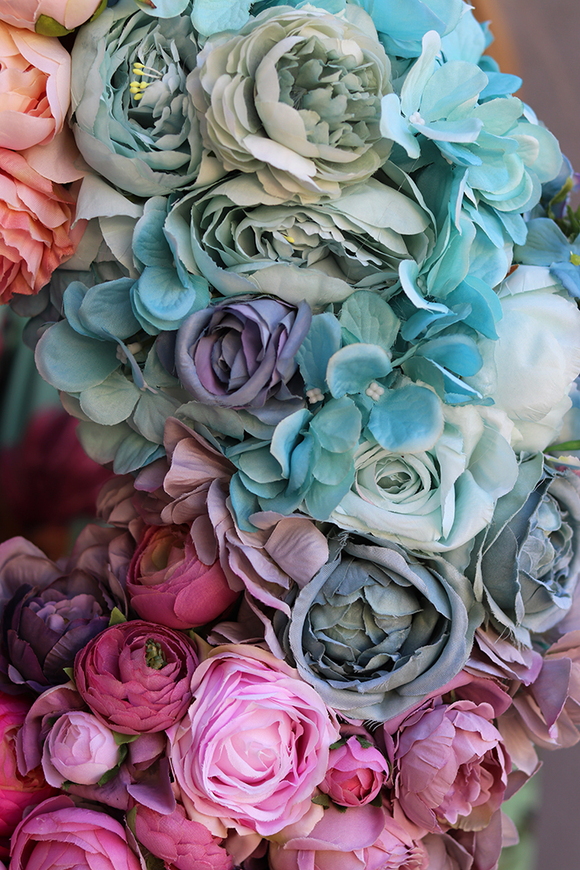 Bella Beauty 2, duży wianek kwiatowy, śr.46cm 