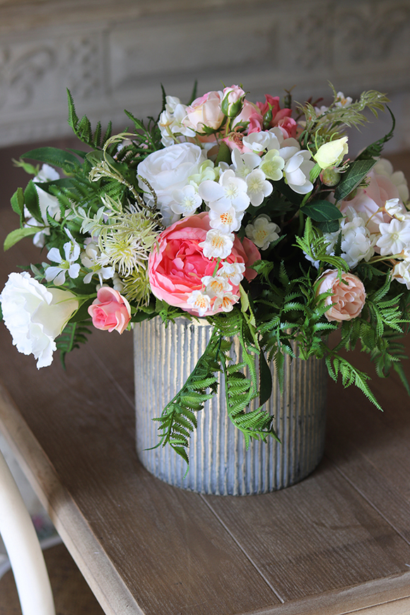 Geonia, duża kompozycja kwiatowa w naczyniu bosco, wym.36x42cm