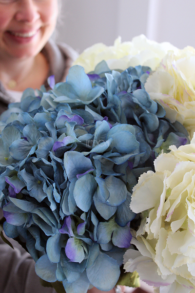 kremowa hortensja 1 sztuka, wys.80cm Cream