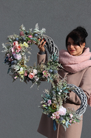 atrakcyjny wianek wielkanocny, Green Canoe Pastels, śr.35cm 