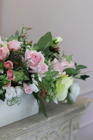 Eleonora Big, elegancka kompozycja kwiatowa na komodę, wym.30x35x90cm