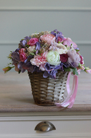 dekoracyjny koszyk z kwiatami, Romantic Place, wym.26x25cm