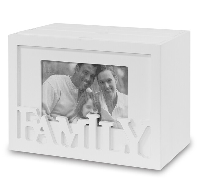drewniany album / szkatułka na zdjęcia, Family Box, wym.15x21x12cm