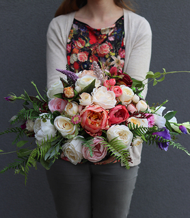 Herrano, kompozycja nagrobna w naczyniu, wys.41cm