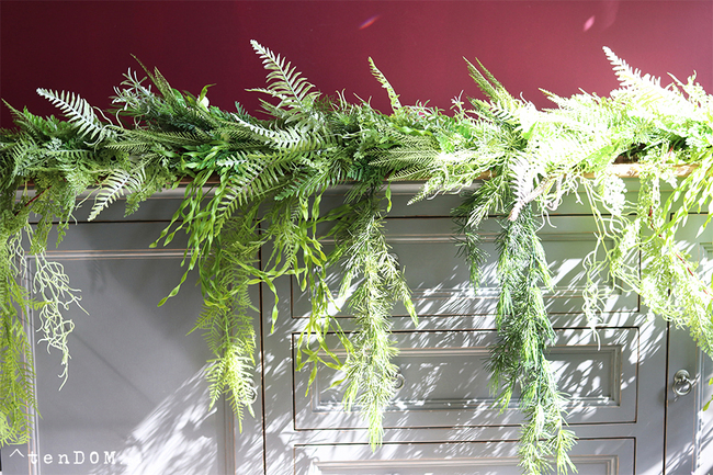 efektowna zielona girlanda, Gertruda Light, dł.100cm