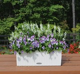 Balconera Cottage, elegancka donica z nawadnianiem, biała, dł.50cm