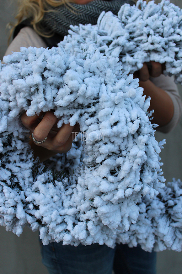 bożonarodzeniowy wianek / stroik Mroźny, śr.44cm