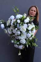 Agnes elegancka kompozycja we wkładzie do donicy, wys.68cm