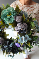 Caryca Katarzyna Blue 2 Exclusive efektowny wianek na drzwi, śr.39cm