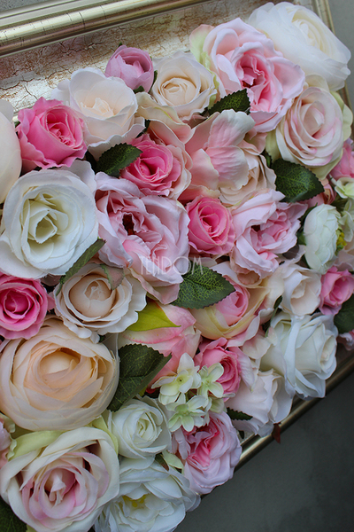 efektowna kwietna rama jednostronna Romatyczna wym.40x31cm