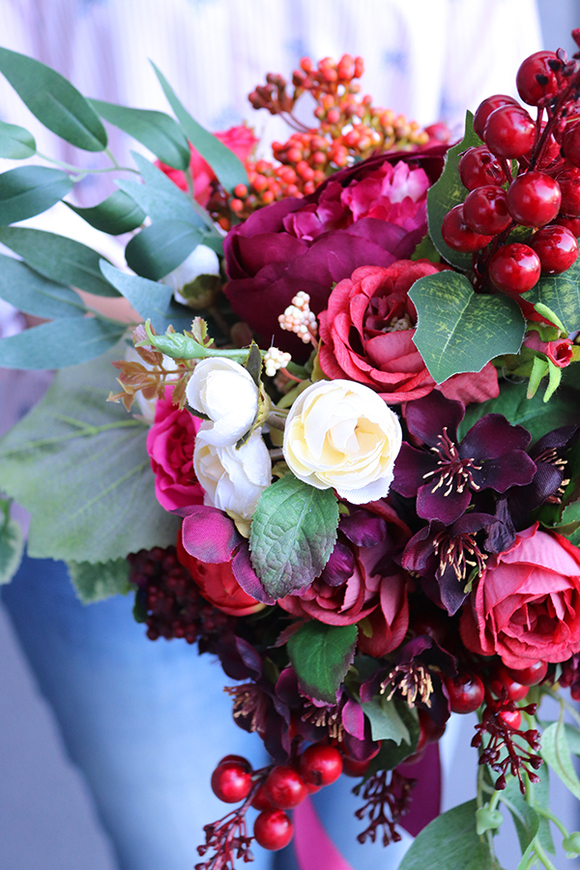 bukiet/dekoracja nagrobna, Telloni, dł.40cm