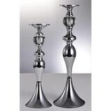 Megan Silver, świecznik glamour, wys.40cm