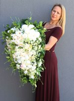 komplet wiązanek nagrobnych Tranquilla i Tranquilla Amarnat, dł. każdej około 65 cm