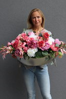 kompozycja kwiatowa Molena, wym.49x95cm 