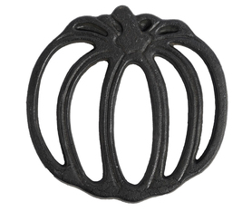 Retro podkładka na stół dynia czarna 19.5x2x19.5cm