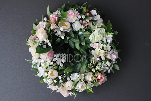 dekoracyjny wianek wiosenny Rosa, śr.30cm 