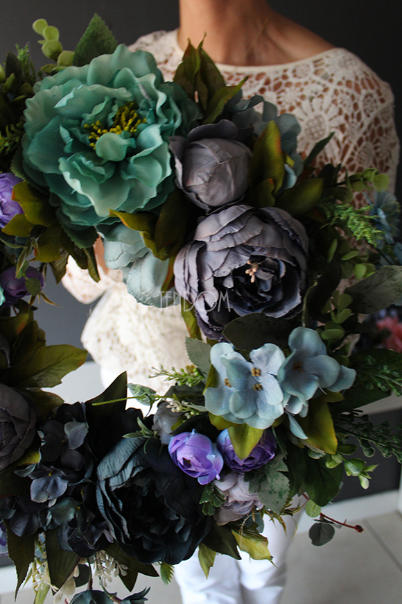 Caryca Katarzyna Blue 2 Exclusive efektowny wianek na drzwi, śr.39cm