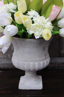 Tulipany elegancka kompozycja kwiatowa w pucharze, wym.38cm