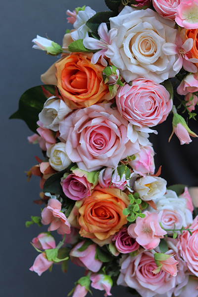 elegancki dekoracyjny wianek na drzwi, Rellina, śr.40cm