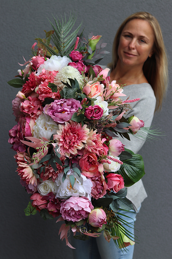 kompozycja kwiatowa Molena, wym.49x95cm 