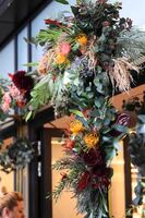 Jasmina Brama Kwiatowa, Flowers Arch, zachwycająca dekoracja kwiatowa, wym.243x232cm