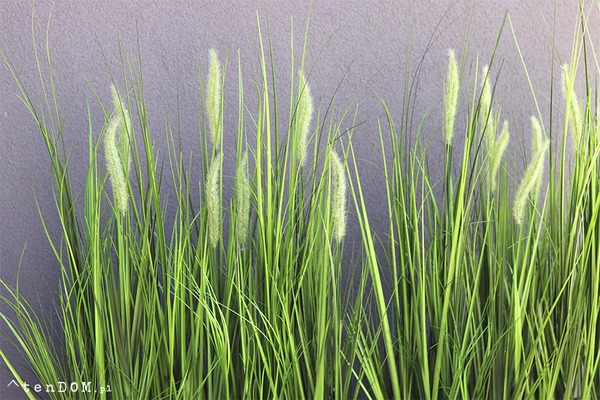 Greta Summer Tall, kompozycja z traw w białej donicy z kłosami, wys.100cm 