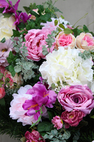 dekoracja / wiązanka nagrobna XL Różowa, dł.100cm