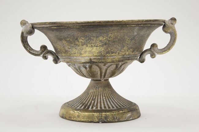 metalowa osłonka / puchar / naczynie, Francesca, wym.15x24x21cm