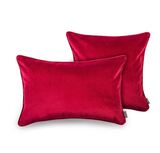 poduszka dekoracyjna welurowa, Velvetia, burgundowa czerwień, wym.40x60cm